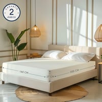 Cearșaf cu elastic Dreamzie 160x200 cm, 100% bumbac jersey, husă de protecție pentru saltea 2