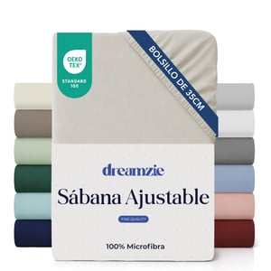 Dreamzie plahta s gumicom 80x200 cm – Iznimno mekana navlaka za madrac od mikrovlakana s dubokim rubovima od 35 cm, bež, Oeko-Tex certificirana, prozračna