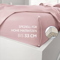 Dreamzie Gumis Lepedő 90x190 cm Rózsaszín Mikroszálas Magas Matrachoz 33 cm-ig Oeko-Tex Minősített Ágynemű 2