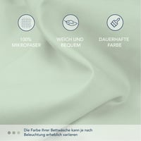 Napínacie prestieradlo Dreamzie 90x200 cm – 100% mikrovlákno, s 35 cm vysokým okrajom, svetlozelené, na vysoké matrace 4