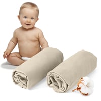 Dreamzie Jersey plahta s gumicom za bebe 40x80 cm - pakiranje od 2 komada - 100% pamuk 1