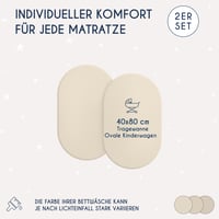 Dreamzie Jersey plahta s gumicom za bebe 40x80 cm - pakiranje od 2 komada - 100% pamuk 2