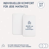 Dreamzie Jersey plahta s gumicom 40x90 cm za bebe - pakiranje od 2 komada - 100% pamuk 2