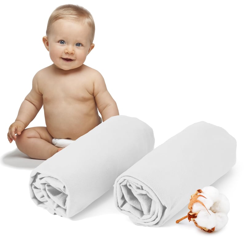 Dreamzie Jersey plahta s gumicom 40x90 cm za bebe - pakiranje od 2 komada - 100% pamuk