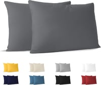 Dreamzie Jersey Pamut Párnahuzat 30x50 cm Antracit 2 db 1