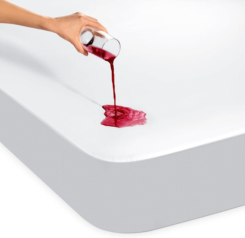 Dreamzie Matracvédő 150x200 cm - Vízálló és Légáteresztő Matraclap - Tartós Poliészter Matracvédelem Mosógépben Mosható