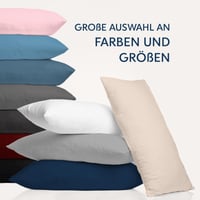 Obliečky na vankúše z mikrovlákna Dreamzie 80x80 cm v béžovej farbe, 2 kusy, jemné na dotyk, s certifikátom OEKO-TEX 5