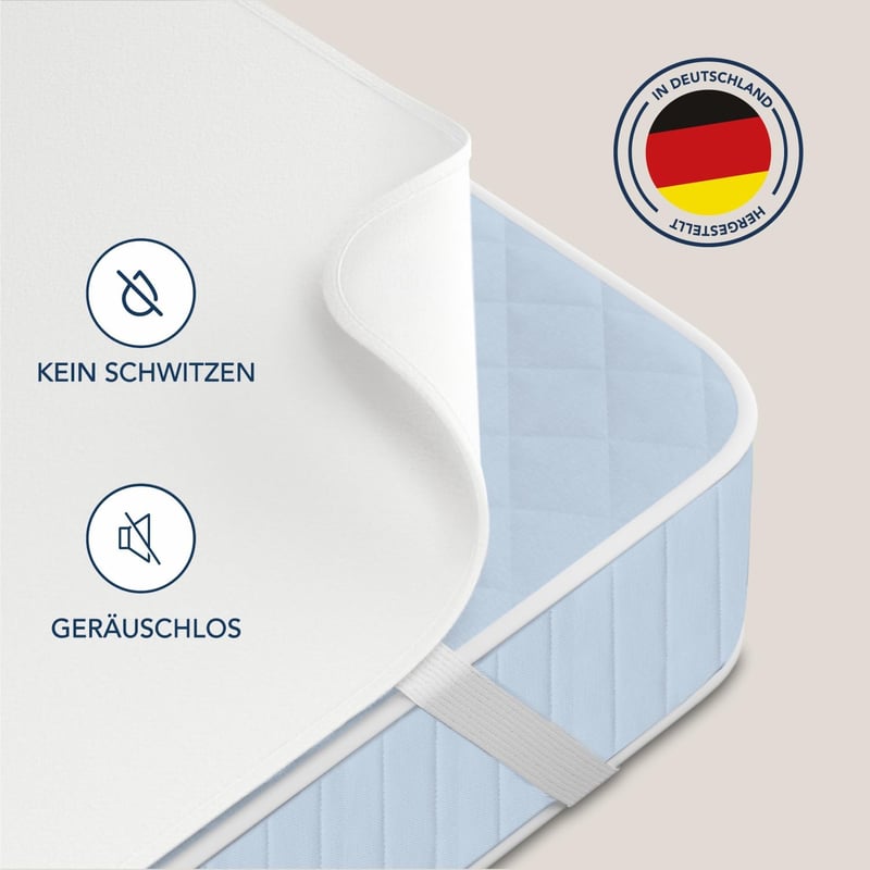 Dreamzie Premium Molton Matracvédő 180x200 cm - 100% Pamut, Oeko-Tex - 180 x 200 cm - 1er Set
