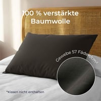 Dreamzie Pamut Párnahuzat 30x50 cm 2 db Antracit Oeko Tex Certified 3