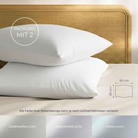 Dreamzie Pamut Párnahuzat 30x50 cm 2 db Fehér Sűrűn Szövött Oeko Tex 2