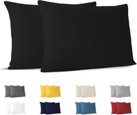 Dreamzie pamut párnahuzat 40x60 cm 2 db fekete hipoallergén 1