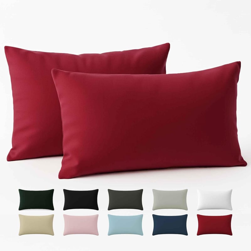 Dreamzie Pamut Párnahuzat 40x80 cm Burgundi Vörös 2 db Oeko Tex