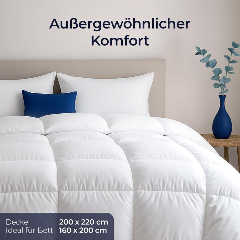 Dreamzie Paplan 200x220 cm Lúd Toll Töltet 450 gsm Gépelhető