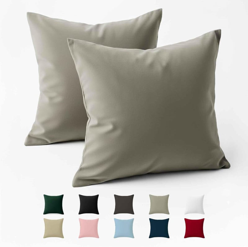 Dreamzie Párnahuzat 40x40 cm Renforcé Pamut 2 db Világosszürke