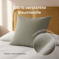 Dreamzie Párnahuzat 40x40 cm Renforcé Pamut 2 db Világosszürke 3