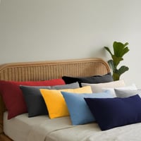 Obliečky na vankúš Dreamzie 50x50 cm 2 ks – 100% bavlnená súprava červených dekoratívnych obliečok na vankúš 8