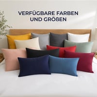Dreamzie obliečka na vankúš 50x50 cm, súprava 2 ks, 100% bavlna, sivá ozdobná obliečka na vankúš 6