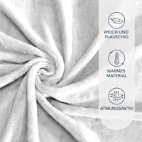 Dreamzie Premium froté napínacia plachta 180x200-200x200 cm, Cashmere Touch džersejová flísová plachta, biela, 1 ks 2