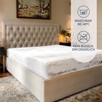 Dreamzie Premium froté napínacia plachta 180x200-200x200 cm, Cashmere Touch džersejová flísová plachta, biela, 1 ks 6