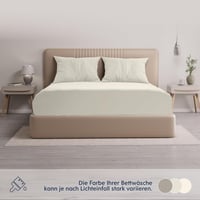 Dreamzie Premium Gumis Lepedő 180x200 cm Jersey Pamut Bézs 5