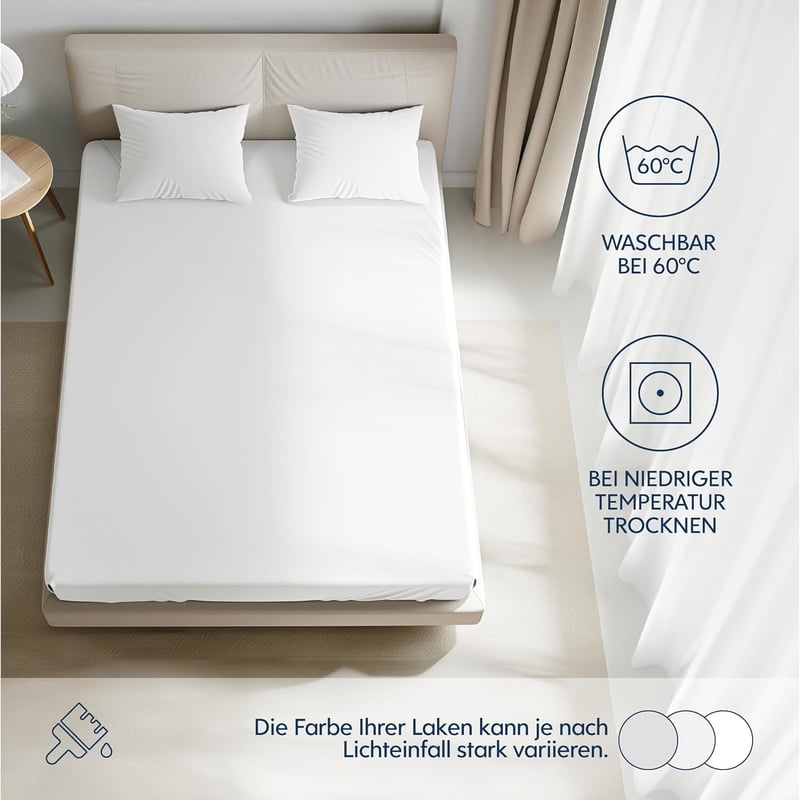 Dreamzie Premium gumis lepedő 180x200 cm vastag matrachoz 100% pamut