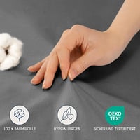 Dreamzie Premium Gumis Lepedő 90x200-100x200 cm Jersey Pamut Antracit 4