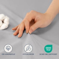Dreamzie gumis topper lepedő, jersey pamut - szürke - 180x200–200x200 cm 4