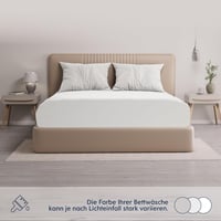 Dreamzie Premium Gumis Lepedő Topper 180x200-200x200 cm Jersey Pamut Fehér 5
