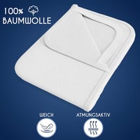 Dreamzie Matracvédő 160x200 cm Vízálló Pamut Polyester Légáteresztő Matractopper Oeko-Tex Tanúsítvánnyal EU Gyártás 5