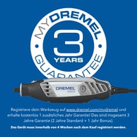 Unealtă multifuncțională Dremel 3000 130W, cu 1 accesoriu și 25 consumabile, turație variabilă 10000-33000 rpm, pentru tăiere, șlefuire, gravare, lustruire 8