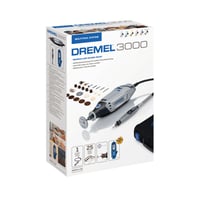 Unealtă multifuncțională Dremel 3000 130W, cu 1 accesoriu și 25 consumabile, turație variabilă 10000-33000 rpm, pentru tăiere, șlefuire, gravare, lustruire 10