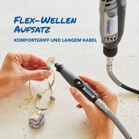 Unealtă multifuncțională Dremel 3000 130W, cu 1 accesoriu și 25 consumabile, turație variabilă 10000-33000 rpm, pentru tăiere, șlefuire, gravare, lustruire 4