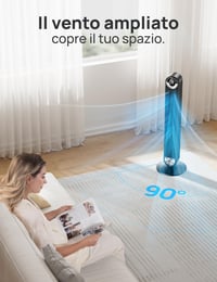 DREO Cruiser Pro T2S okos toronyventillátor - fekete - 106 cm, 90° oszcilláció, 9 fokozat 4
