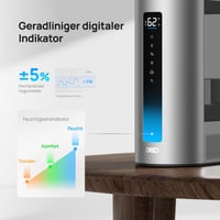 Inteligentný zvlhčovač vzduchu Dreo DR-HHM003S, teplá/studená para, 6 l – strieborný 4