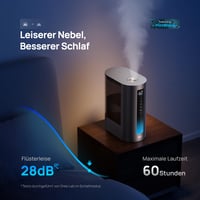 Inteligentný zvlhčovač vzduchu Dreo DR-HHM003S, teplá/studená para, 6 l – strieborný 6