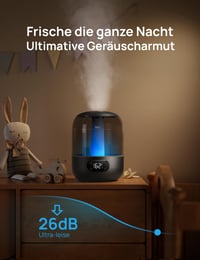 Ultrazvukový zvlhčovač vzduchu Dreo so studenou hmlou, nočným svetlom, 3 l nádržkou s vrchným plnením a výdržou 30 hodín 3