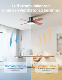 Stropný ventilátor DREO so svetlom, 12 rýchlostí, 3 režimy, tichý jednosmerný motor, stmievateľné LED, diaľkové ovládanie, ovládanie cez aplikáciu, 12-hodinový časovač, čierny 3