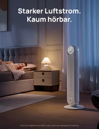 Stĺpový ventilátor DREO Nomad One, tichý, 90° oscilácia, 4 rýchlosti, 4 režimy, 8-hodinový časovač, s diaľkovým ovládaním, 92 cm, čierny 4