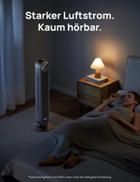 DREO Nomad One S pametni tihi toranjski ventilator, kontrola putem aplikacije i glasa, oscilacija 90°, s daljinskim upravljačem, 4 načina rada, 4 brzine, timer od 8 sati, crni 4
