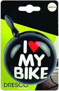Biciklističko zvonce Dresco Dingdong 5250104 "I Love My Bike" - 80 mm 3