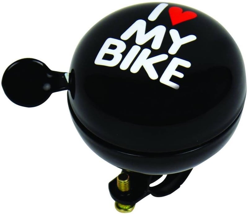 Biciklističko zvonce Dresco Dingdong 5250104 "I Love My Bike" - 80 mm