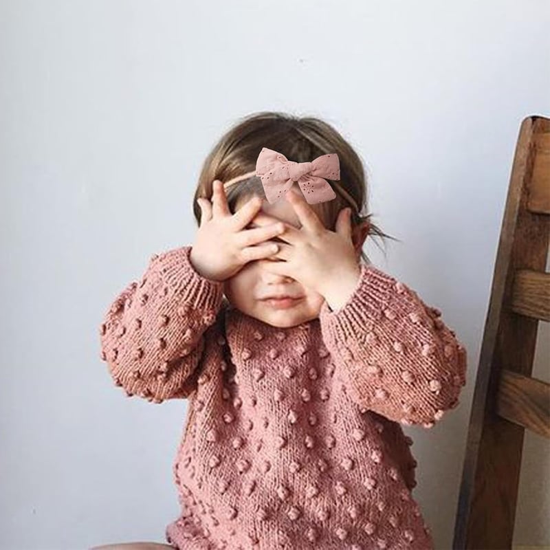 DRESHOW 10 darabos baba hajpánt szett, lányos fejpántok és masnik újszülöttnek