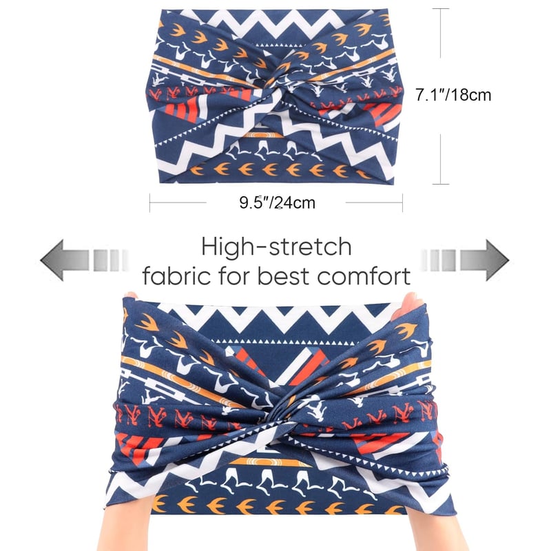 DRESHOW 4 db Női Fejpánt Rugalmas Sportfejpánt Jóga Fitness Haj Kiegészítő