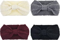 DRESHOW Boho Fejpánt Szett 10 db, Nyomott Mintás Hajpánt Lányoknak, Csomózott Rugalmas Fejkötő 2