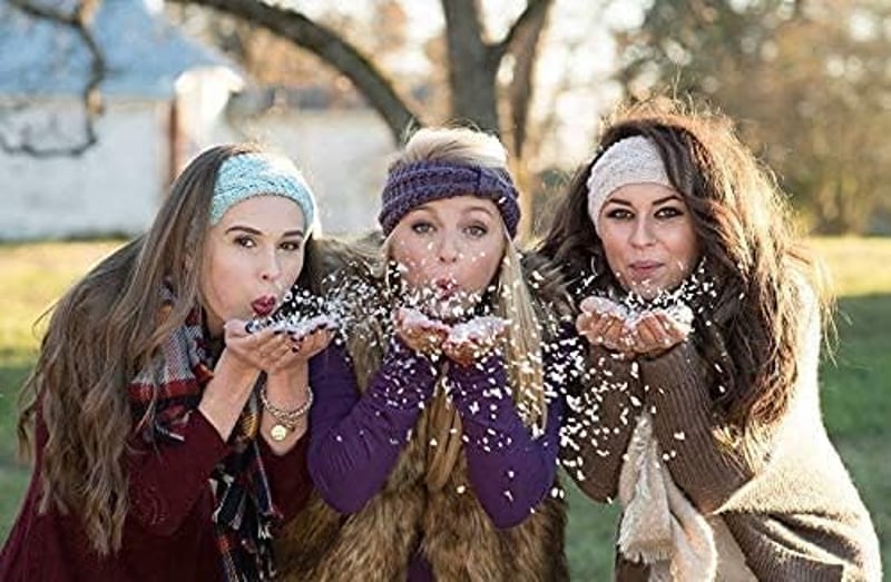 DRESHOW Boho Fejpánt Szett 10 db, Nyomott Mintás Hajpánt Lányoknak, Csomózott Rugalmas Fejkötő