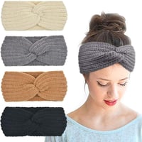 DRESHOW Boho Fejpánt Szett 10db, Nyomott Mintás Hajpánt Lányoknak, Csomózott Rugalmas Fejkötő 1