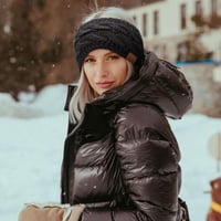 DRESHOW pletena zimska traka za glavu s flis podstavom - 2 komada 2