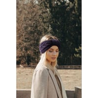Dámska pletená čelenka DRESHOW na zimu s flísovou podšívkou 2