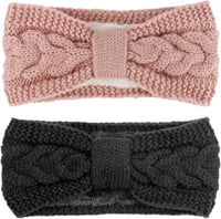 DRESHOW női téli fejpánt, vastag fleece béléssel, fülmelegítő, kötött hajpánt 1