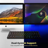 DREVO Calibur V2 Pro Bluetooth 5.1 Wireless RGB Mechanikus Gaming Billentyűzet 72 Gomb 4